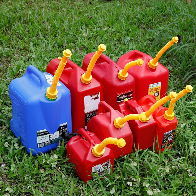 Gas Can Spout Replacement Kit, Gas Can Nozzle Replacement (2 Kit), For most 1/2/5/10 Gallon Gas Cans.The seal is fully installed you can use it directly. Replacement gas can spout (Yellow) 2 Kit Yellow
