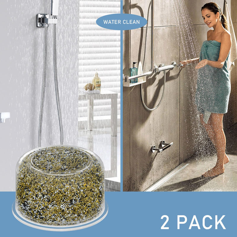 Shower Head Filter Replacement Cartridge Compatible with All Canopy Handheld & Fixed Filtered Shower Head, Shower Filter For Hard Water, 2 Pack
