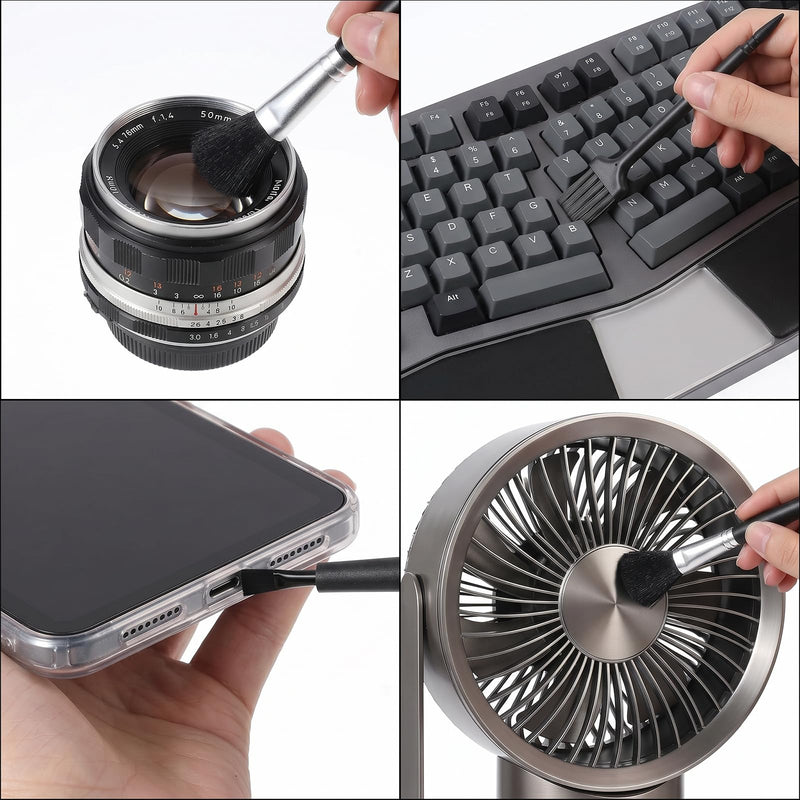 Anti Static Brush Keyboard Cleaning Set, 10Pcs Nylon Mini Brushes for Electronics Dust Removal, Small Cleaning Brushes for Computer Laptop PC
