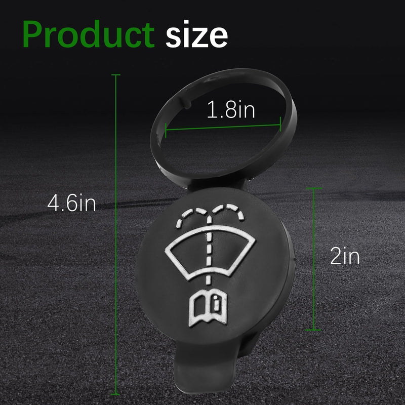 12767700 Windshield Wiper Washer Fluid Reservoir Cap, Tank Bottle Cap Fit for 2010-2016 GMC Chevrolet Buick Cadillac, Car Wiper Bottle Cover Replace 13227300 19172571 12788573 4563292 one piece