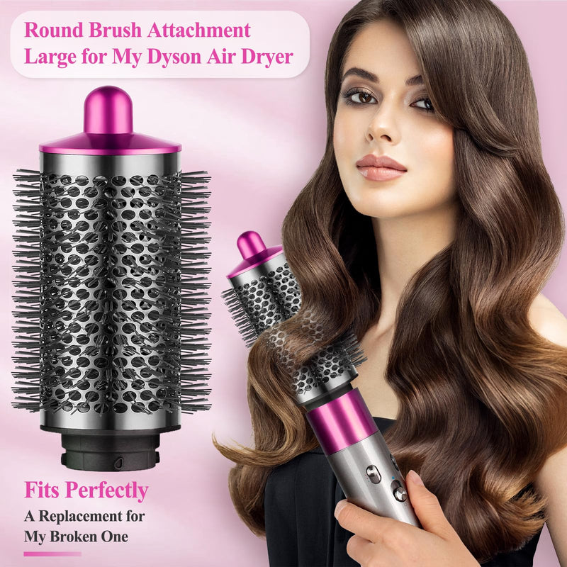 Upgraded Large Round Volumizing Brush Attachment and Large Round Volumizing Brush Compatible with Dyson Airwrap HS01 HS02 HS05 HS08