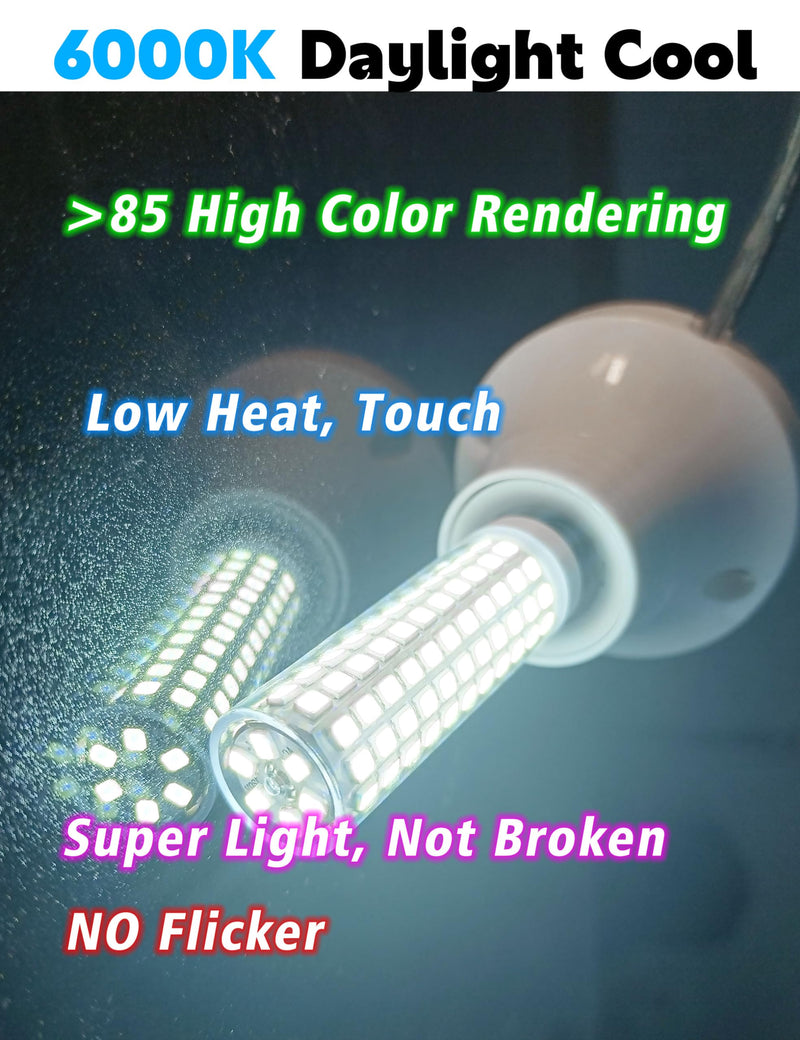 JD E11 Led Bulb Dimmable, 100W Halogen Equivalent, E11 10W 1000lm Daylight Bright White 6000K, T3 T4 Mini Candelabra Base, JDE11 120V For Chandeliers, Candelabra, Ceiling Fans, Cabinet Lighting,4 Pack 6000k Daylight White 100Watt