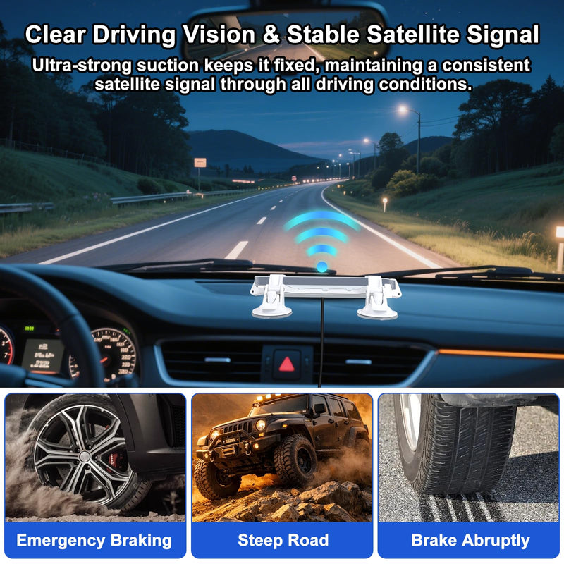 Dashboard Mount for Starlink Mini Suction Cup Car Mount | Dash& Windshield，Stable Vehicle Bracket，for Smooth Driving & Steady Satellite Signal