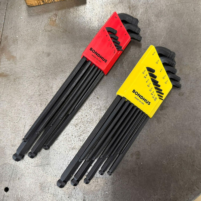Bondhus 27098 Set of 22 Stubby Double Ball End L-Wrenches XL Double Pk