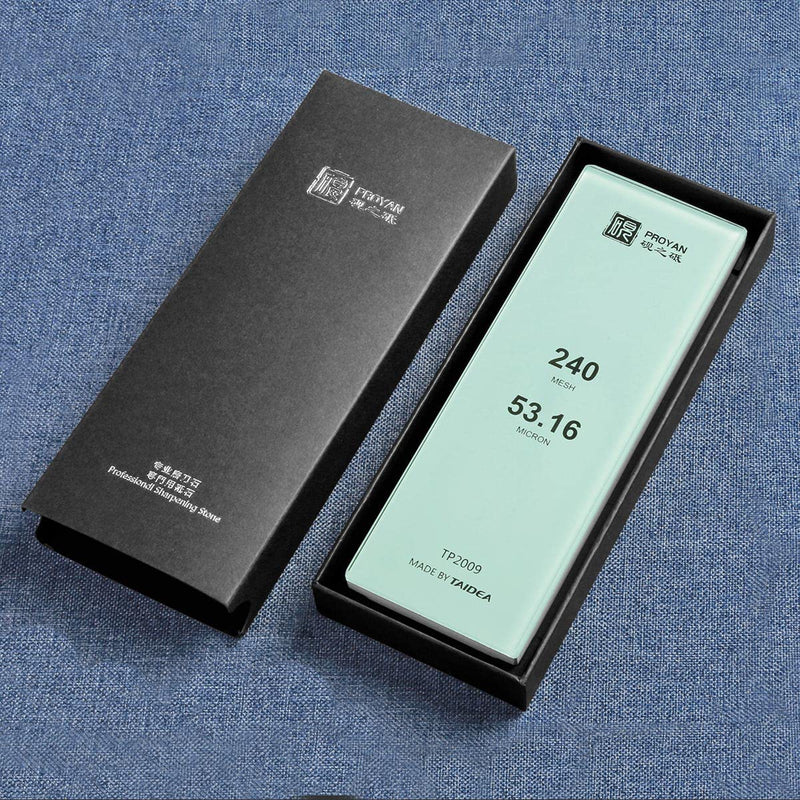 Glass Sharpening Stone with Non-slip Rubber Base, Professional Whetstone, Glass Stone 10,000 Grit SET-D