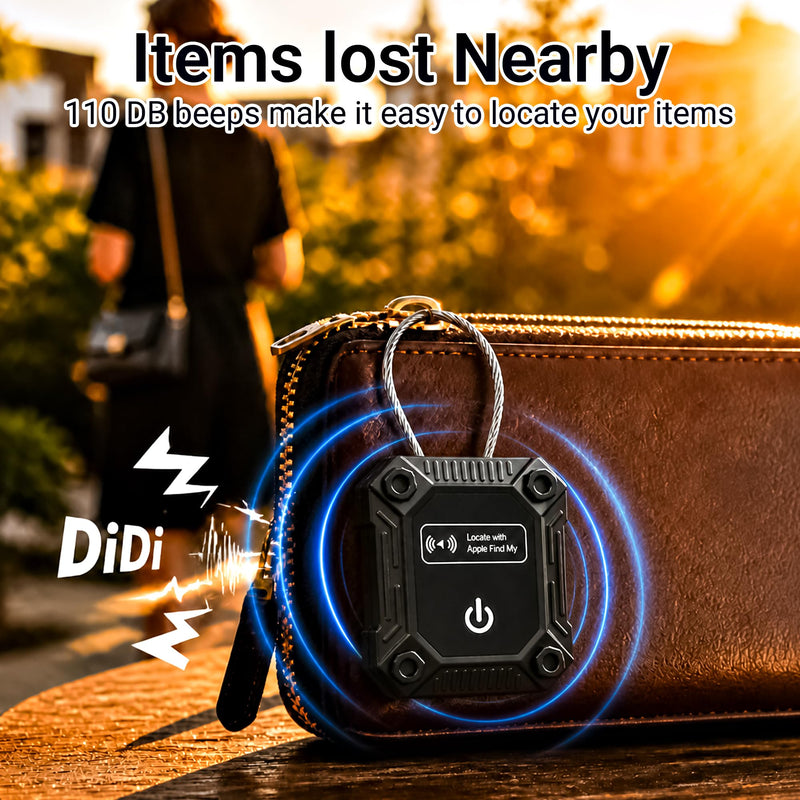 Tracker Tag 2 Pack(iOS Only), Bluetooth Trackers for Apple Find My, 7-Year Battery Life, IP68 Waterproof, Item Finders Smart Tag for Keys, Luggage, Backpack-[Apple MFi Certified] 2 PCS