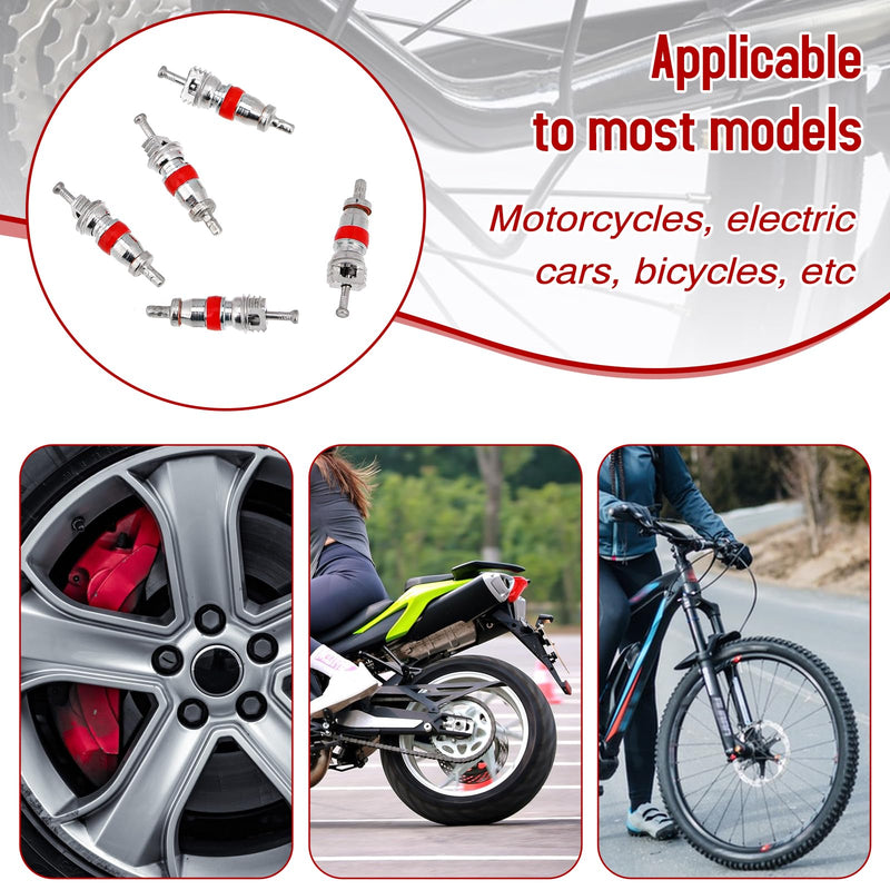 200pcs Valve Stem Cores Replacement Kit, Tire Valve Stems Standard Valve Core Universal Tire Valve Core Kit, Premium Tyre Tire Valve Cores for Most Models of Cars, Trucks, Motorcycles and Bicycles