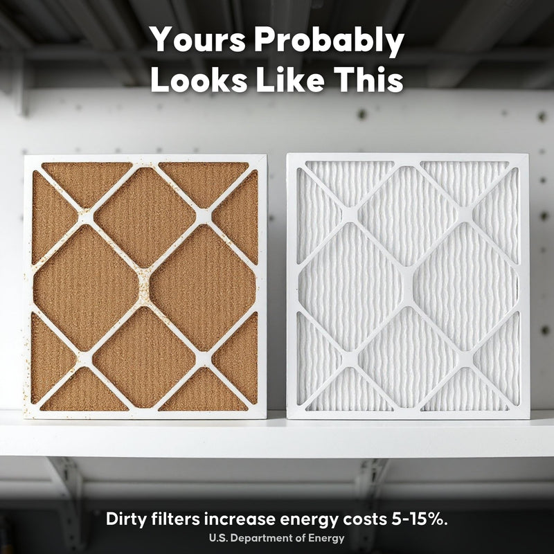 Aerostar 10x10x1 MERV 13 Air Filter, Pleated AC Furnace HVAC Filters (9.5x9.5x0.75), for Allergies Asthma Dust Pet Dander Pollen Smoke Bacteria, MPR 1200 FPR 7, USA, 6 Pack Pro