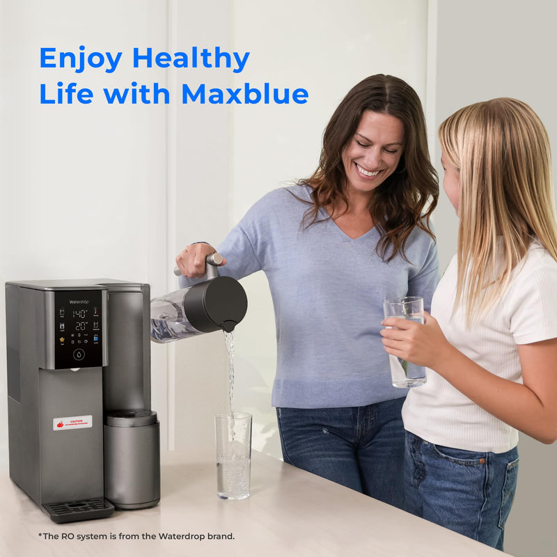 Maxblue PWD Pure Water Tank Compatible with Waterdrop A2 Countertop Reverse Osmosis System, Portable Pure Water Tank, BPA Free, 40 OZ