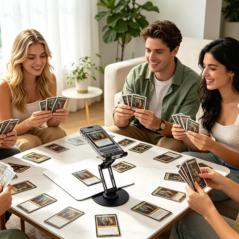 Foldable Trading Card Scanner Stand, Carbon Steel Phone Holder, Card Scanning Stand for MTG & TCG, Sports Card Scanner, Available for ManaBox App