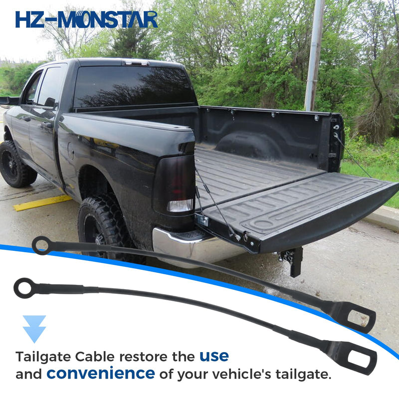 Tailgate Support Cable Set, Pair of Tailgate Straps, Pair Rear Tailgate Cables Lift Gate Support Straps Pickup Compatible with 1995-2004 Toyota Tacoma 65770-04030 6577004030 38531