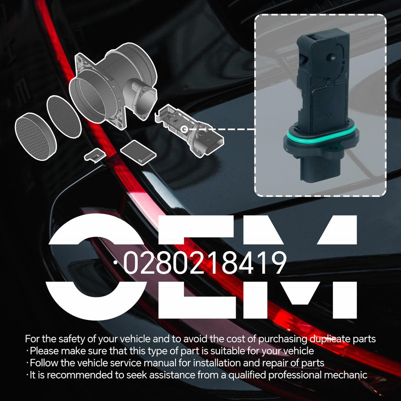 Mass Air Flow Sensor Meter MAF Compatible with Chevrolet Cruze Sonic 1.4L 1.8L Trax 1.4L Cruze Limited 1.4L 1.8L & Buick Encore 1.4L Verano Replace OE 0280218419 ONLY