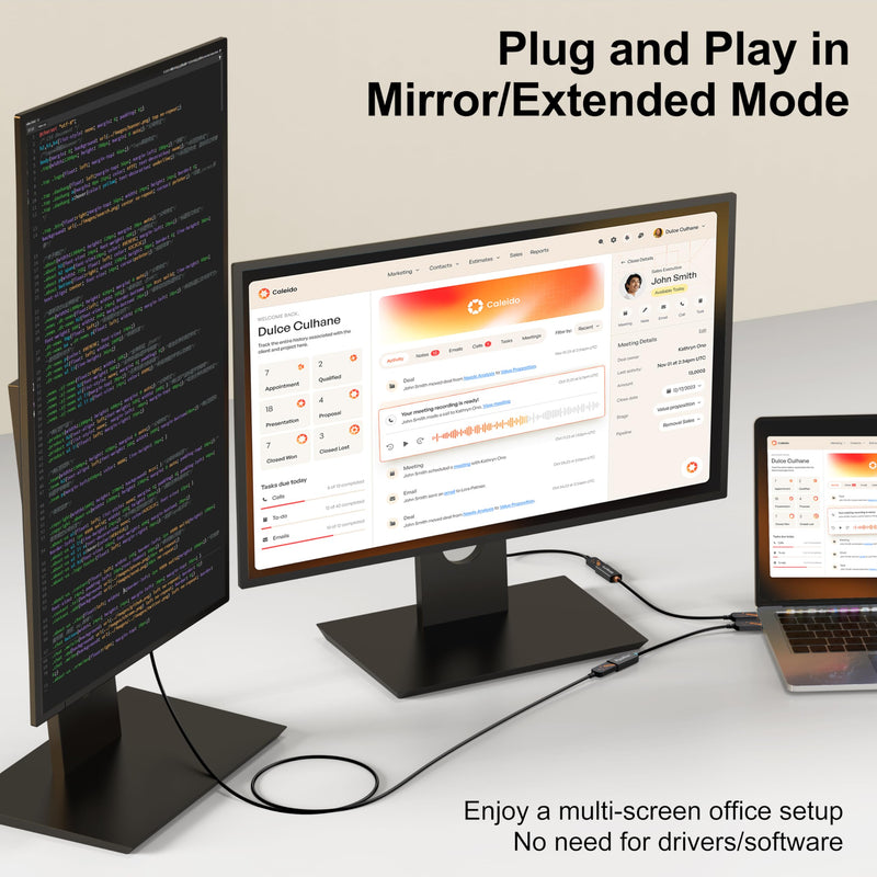 DP to HDMI Adapter, 5-Pack, 4K, 10.2Gbps, DP 1.2 to HDMI 1.4 | Uni-directional Male to Female. Plug & Play. Compatible with Monitor, Laptop, PC, Projector, and TV. Black