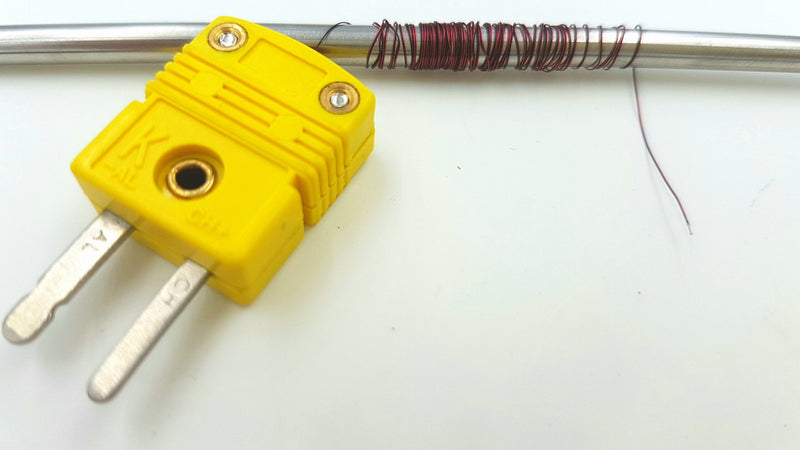 PerfectPrime TL0201, 0.1mm Diameter, K-Type Sensor Probe for K-Type Thermocouple Thermometer/Meter in Temperature Range from up to 200 °C/ 392°F 200°C / 0.1mm / 1M