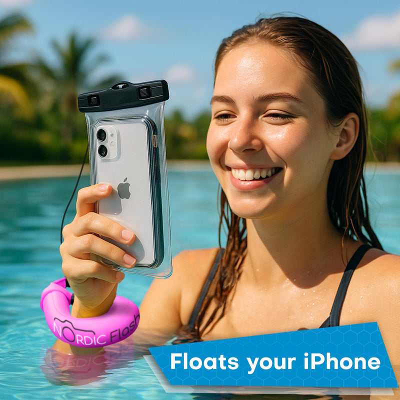 Nordic Flash Floating Camera Wrist Strap – Waterproof Wrist Strap for GoPro, Action Cameras, Waterproof Phone Cases & More Pink Blush 1