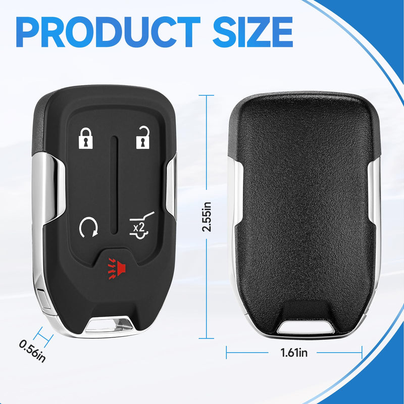 2 Pcs Smart Key Fob Replacement Remote fits for GMC Acadia 2017 2018 2019 2020 2021 Car Keyless Entry Remote HYQ1EA 433 Mhz ID46