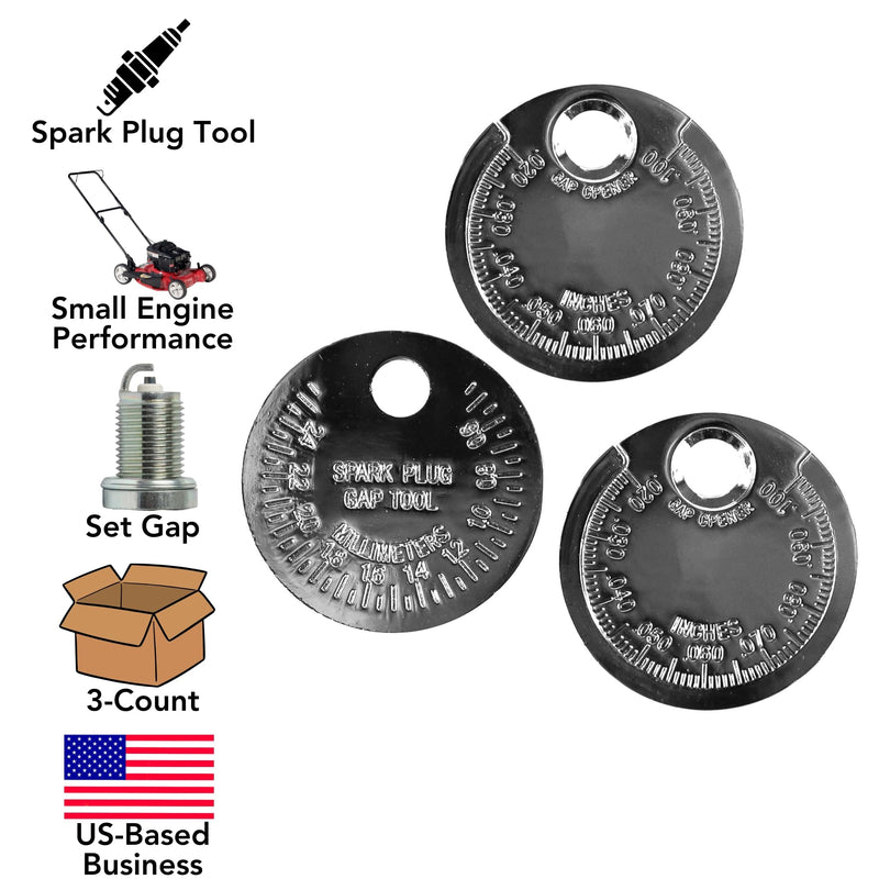3-Pack Spark Plug Gap Gauge Tool Engine Mechanic