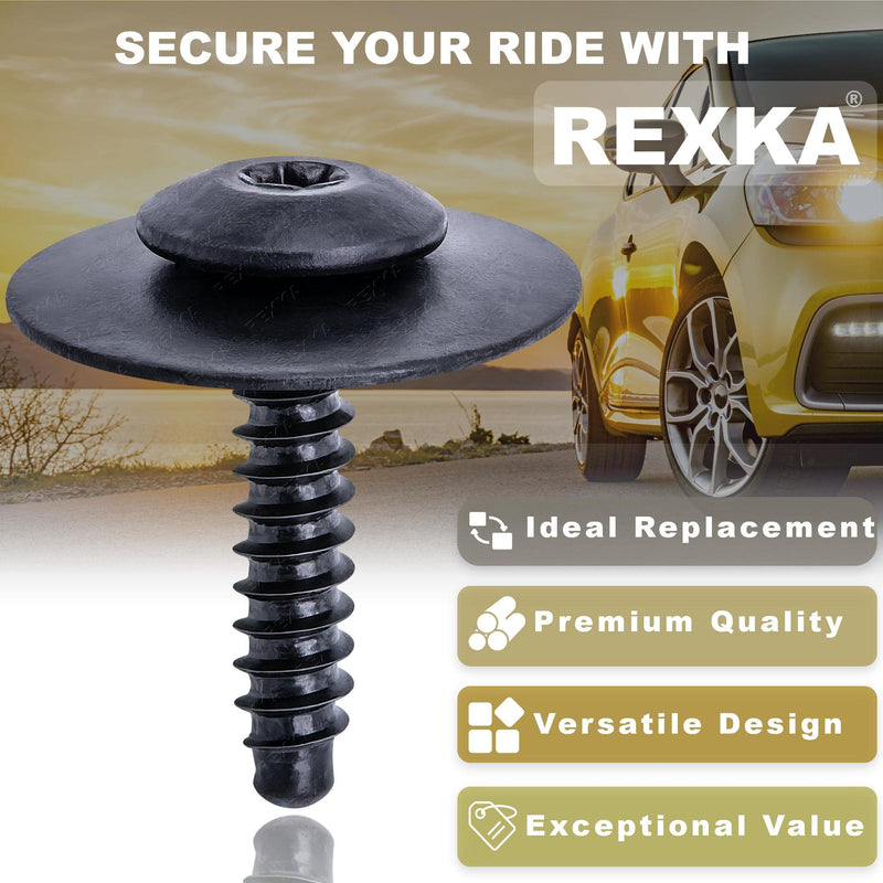 Rexka 20pcs Fender Liner Splash Shield Bolt Screw 11548270 Compatible with GM Chevrolet Camaro Colorado Cruze Equinox Impala Malibu Traverse Cadillac ATS CT6 CTS XT5 XTS One Size