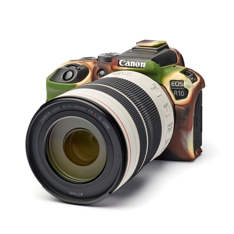 easyCover camera case Silicone Protective Cover for Canon R10 Camouflage