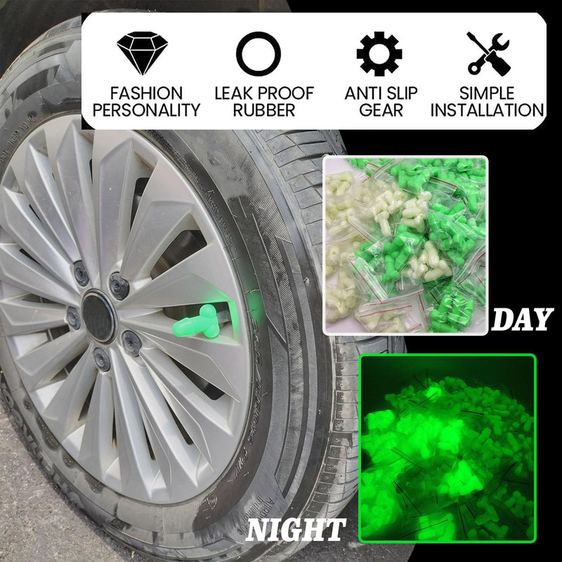 4PCS Valve Stem Caps Funny,Funny Tire Valve Caps,Glow in The Dark Valve stem caps,Glow in The Dark Tire Valve Caps,Pencil Valve stem Covers,Pencil Valve stem caps,Fluorescent tire Valve caps(White) White