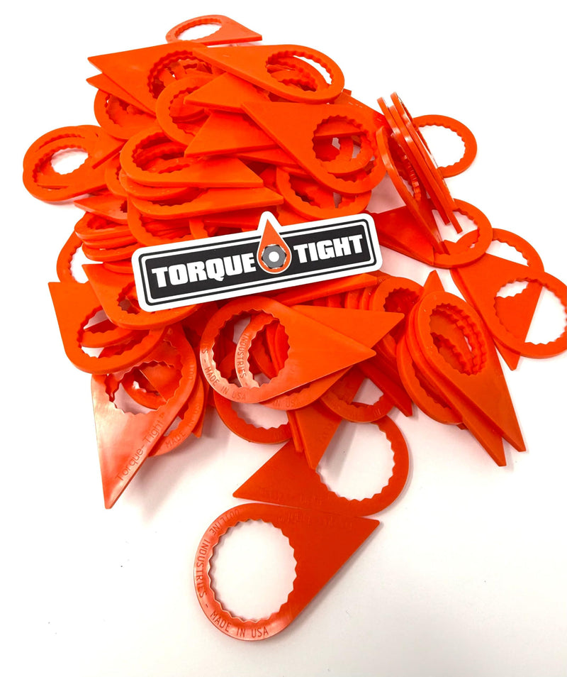 33mm Loose Lug Nut Indicators – 100pc Bulk Pack – Made in USA (Orange, Wholesale) Orange 100 Pack