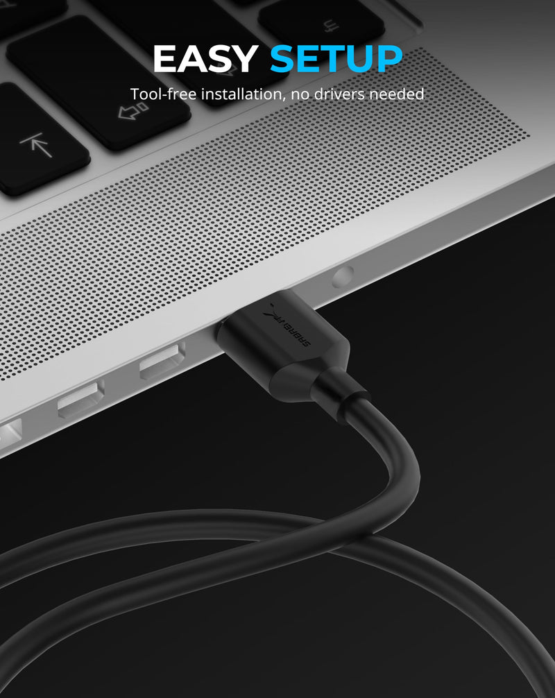 SABRENT USB 3.2 Type A to SATA/U.2 SSD Adapter Cable with 12V/2A Power supply [EC-U2SA] 2.5/3.5" SATA/U.2 SSD Adpater