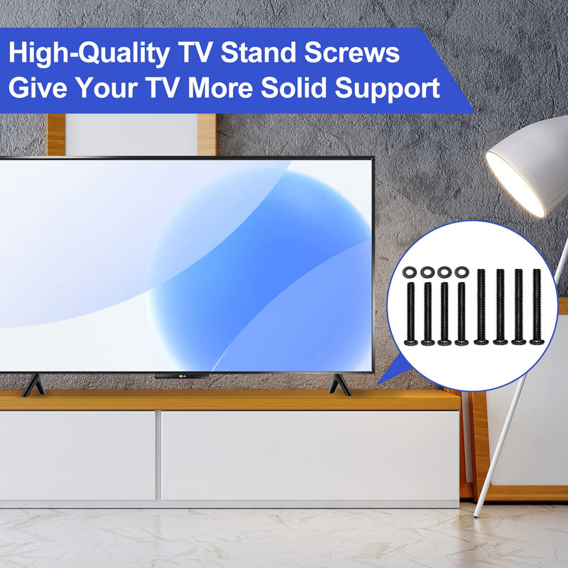 Vizio TV Stand Screws Kit - Universal Mount Screws for Vizio 32' 40' 43' 50' TV Legs D50X-G9 V505-H9 M506X-H9 V505-H19 V505-G9 D43FX-F4 D32H-C1 D32HN-E4 D43N-E4 D40N-E3