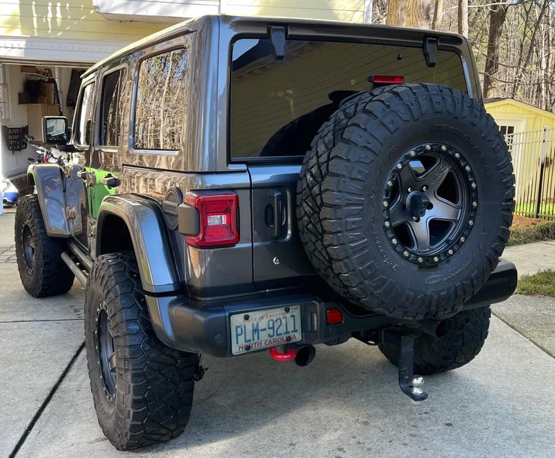 iJDMTOY OE-Spec Dark Red Lens Rear Bumper Reflector Lenses Compatible With Jeep 2018-up Wrangler JL Sahara Rubicon MOAB Trims ONLY, OE-Spec LH RH Assembly