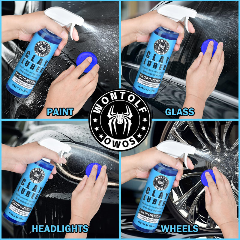  [AUSTRALIA] - 10 Pack Clay Bars Auto Detailing Premium Grade Magic Clay Bar Kit Car Detailing Kit with Washing and Adsorption Capacity for Car Detailing Car Wash Clean 10x50g Blue-50g