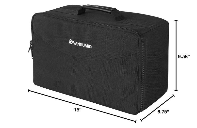 VANGUARD Divider Bag 37 Customizeable Compact Insert/Protection Bag for DSLR Camera, Lenses, Accessories. 11 Liter Capacity