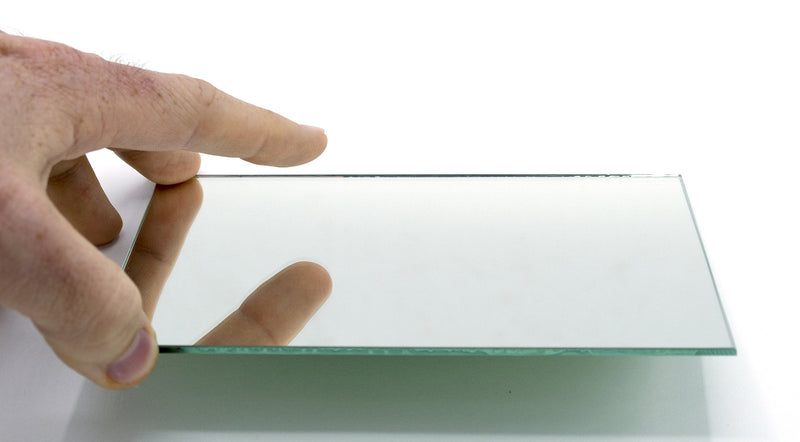 EISCO 10 Pack Rectangular Plano Glass Mirror, 6" x 4" - 2mm Thick Approx.