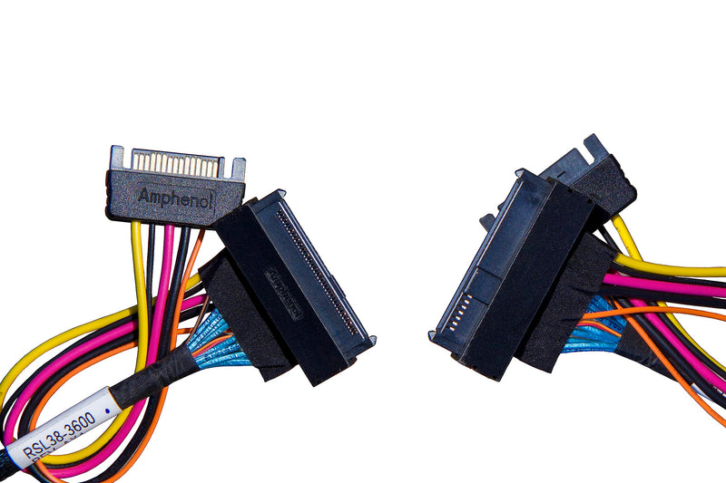 𝐃𝐢𝐋𝐢𝐧𝐤𝐞𝐫 PCIe Gen4 𝐒𝐥𝐢𝐦𝐒𝐀𝐒 4X to 𝐔.𝟐 𝐍𝐕𝐌𝐞 Adapter,𝐒𝐅𝐅-𝟖𝟔𝟓𝟒 38P to 𝐒𝐅𝐅-𝟖𝟔𝟑𝟗 68P Cable with Power, 75CM