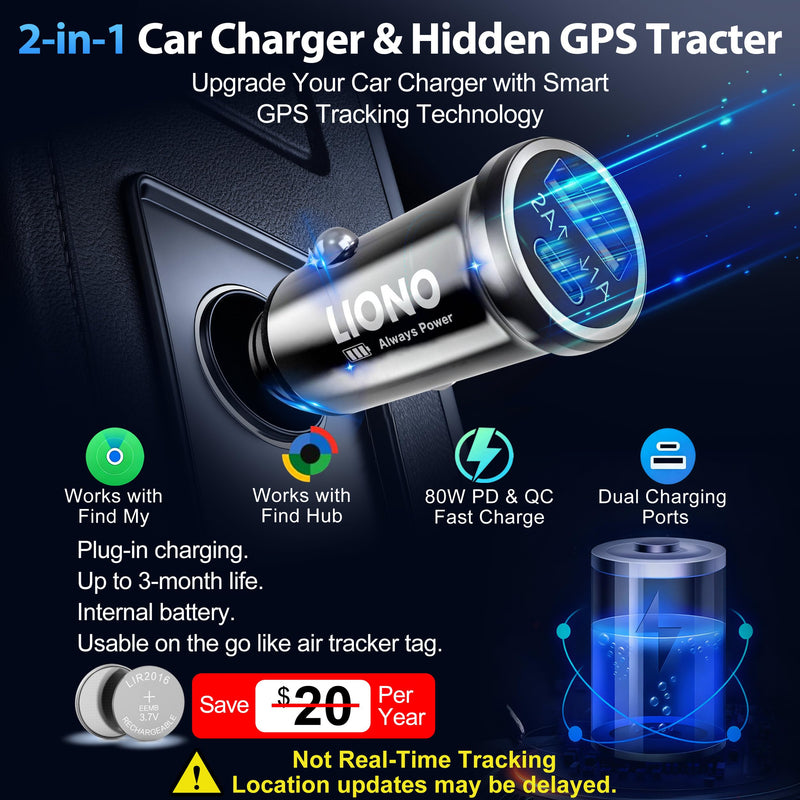 2026 NEW Car GPS Tracker for Vehicles with Rechargeable Battery | Compatible with iOS & Android, Anti-Theft Car Locator, Parking Finder, No SIM Card, No Monthly Fee 1 Pack · 𝗔𝗺𝗮𝘇𝗼𝗻 𝗖𝗵𝗼𝗶𝗰𝗲