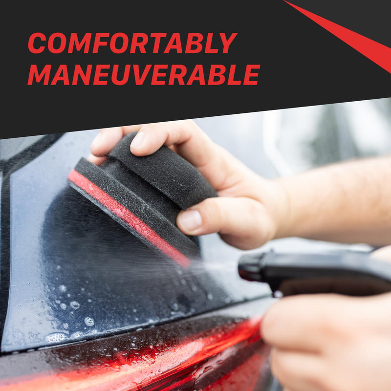 Maxshine Synthetic Clay Applicator | Universal Fit, 3.5" Diameter, Foam Grip | Durable, Reusable, Efficient Surface Contaminant Removal for Smooth Car Paint