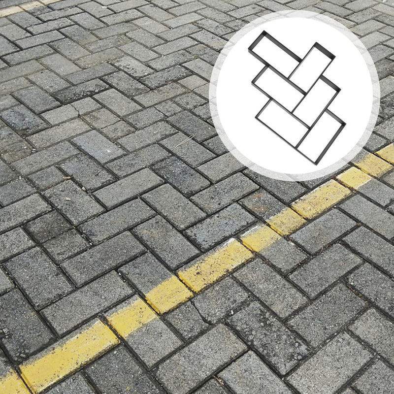 DOITOOL Rectangular Garden Paving Mold 19.76X15.86X1.57In Reusable Concrete Brick Mold for DIY Outdoor Path Walkway Patio Floor Tile