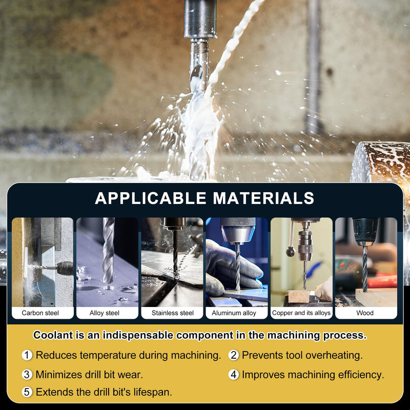 PATIKIL 1" Drill Bit, 1/2" Reduced Shank M35 Cobalt 5% HSS with Titanium Aluminum Nitride Coating 135° Split Point for Hard Metal Stainless Steel High-Speed Cutting 1" (25.4mm)