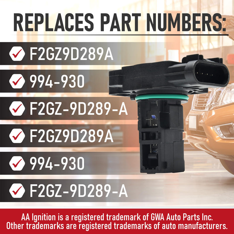 Mass Air Flow MAF Sensor Replacement by AA Ignition - Compatible with CTS, Cadillac Escalade, Chevy Avalanche, Silverado 1500, Suburban & Tahoe, GMC Sierra 2500 & Yukon - Replaces 10393948, 23256991 23256991 GM 09-15