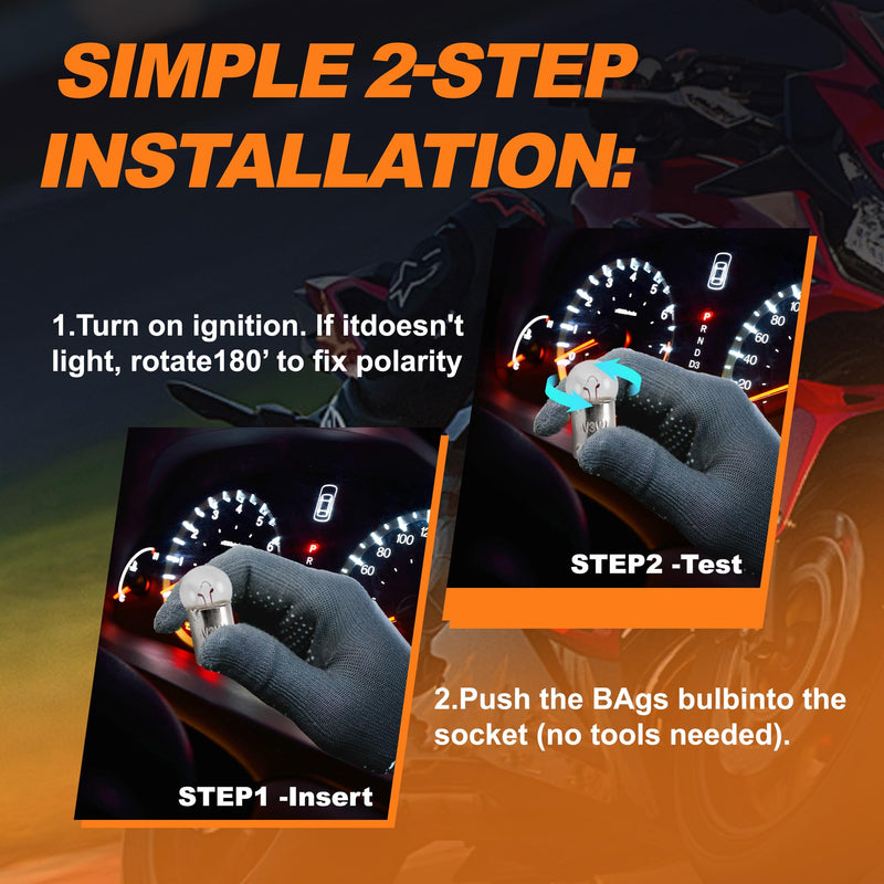 10 Pcs 6V 3W 6 Volt 3 Watt Motorcycle Speedo Speedometer Light Bulb | for Honda CT70 90 110 125 CA95 MR175 250 MT 70 75 90 110 125 175 250 | Bulb model：BA9s Miniature Bayonet