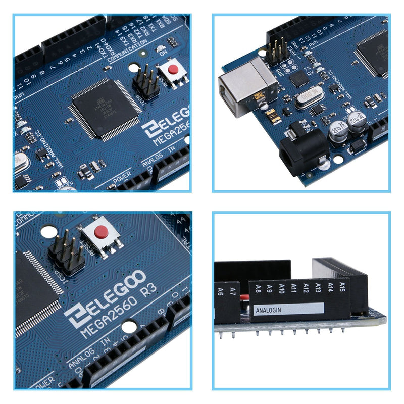 ELEGOO MEGA R3 Board ATmega 2560 & ELEGOO UNO R3 Board ATmega328P