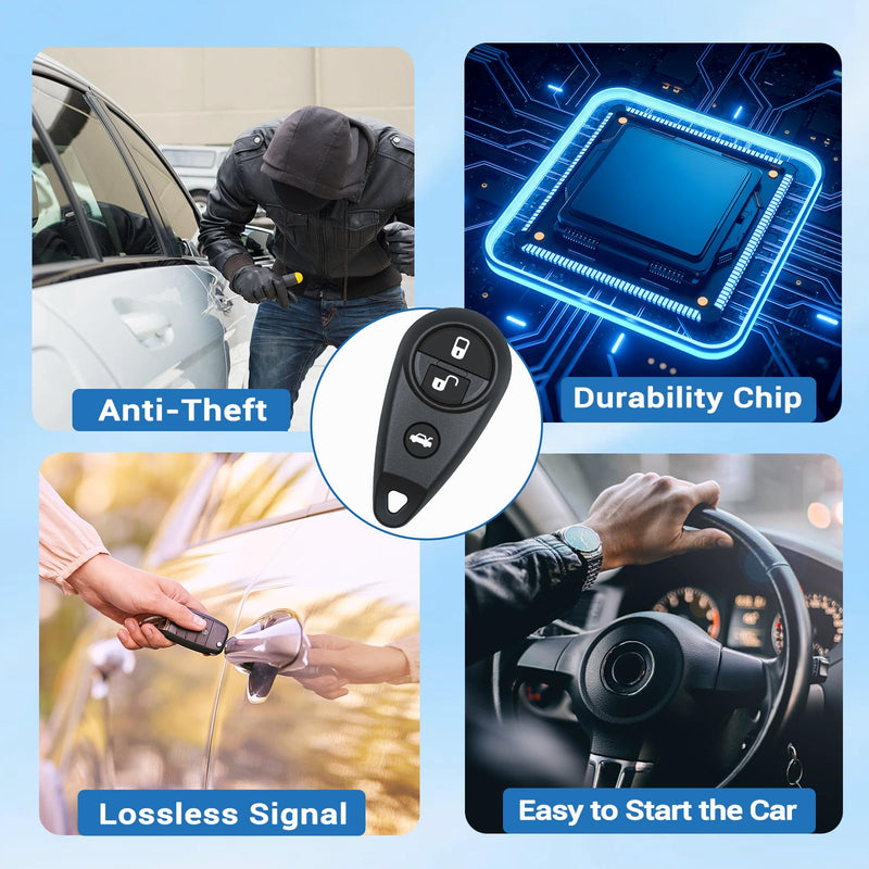 Key Fob Fits for Subaru B9 Tribeca 2006-2008/ Outback Impreza Forester | Fits for 2007-2009 Subaru Impreza, WRX，STI/ 2005-2007 Legacy Car Keyless Entry Remote Control NHVWB1U711