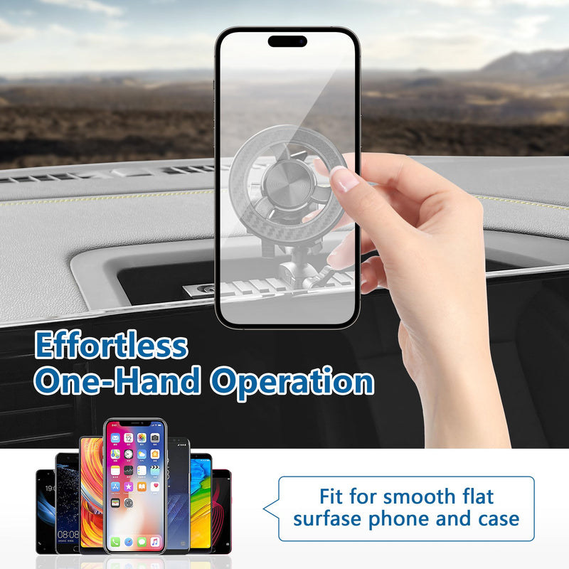 sukemichi Phone Mount for 2022 2023 2024 2025 2026 Chevrolet Silverado 1500/GMC Sierra 1500 2500 3500 HD Accessories,Dash Platform Phone Mount Magsafe Fit 13.4" Screen, Cell Phone Holder for NATO Rail