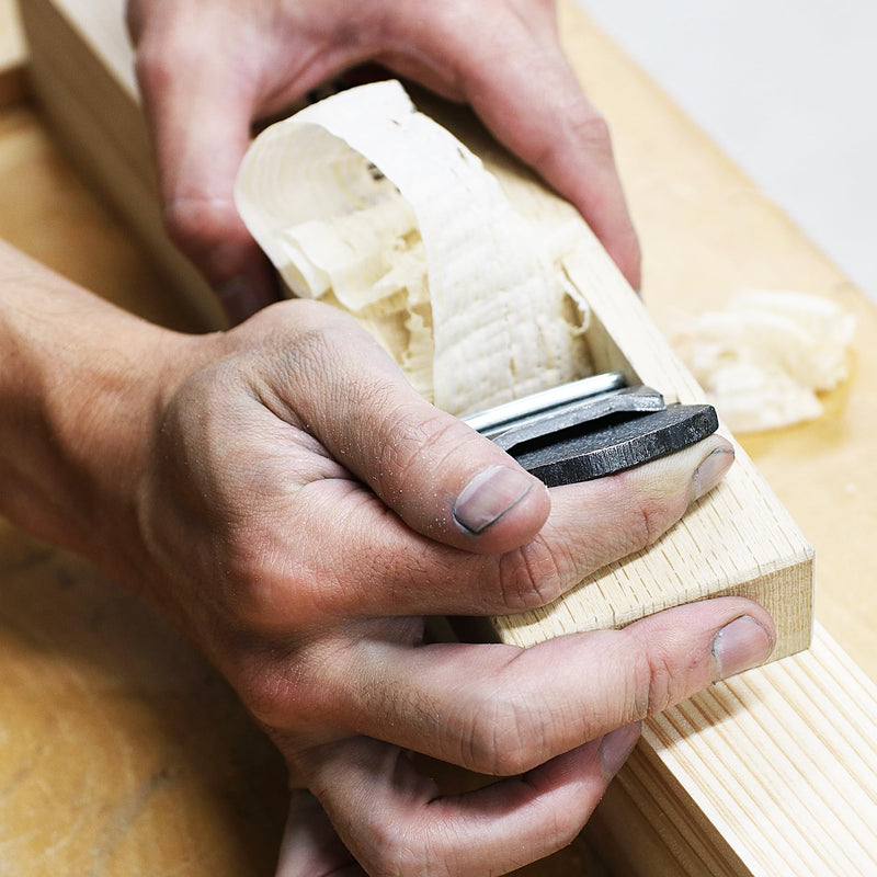 KAKURI Japanese Wood Plane for Woodworking 48mm, Aogami Blue Steel No.2 Blade, Professional Hand Planer Tool, Made in JAPAN