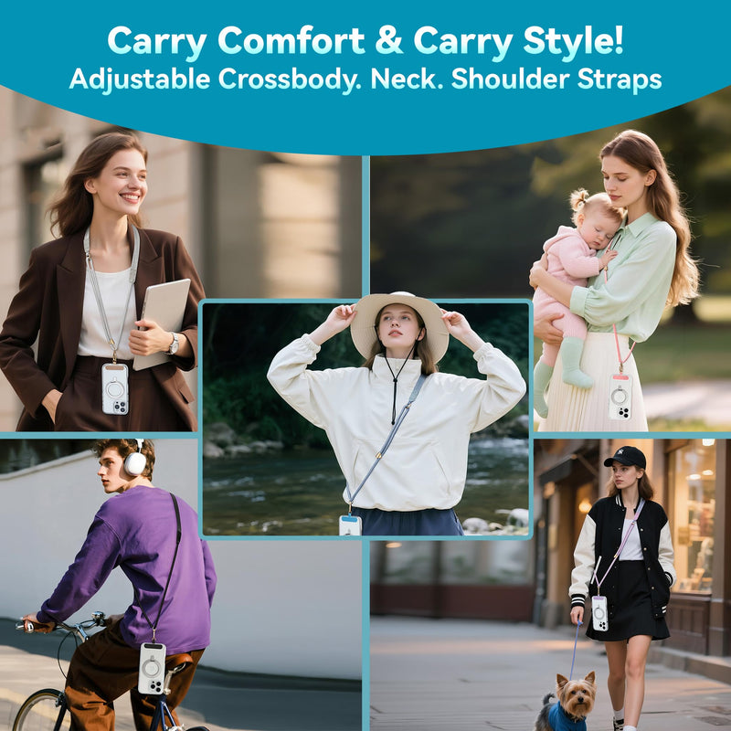 Staaar Universal Phone Lanyard Crossbody Strap–Designed for Comfort & Style, Adjustable for Neck Carry, Hands-Free Anti-Drop (Nude Gold) Nude Gold