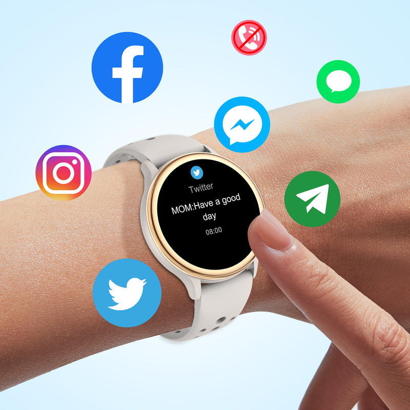 ICOMTOFIT Smart Watches for Women, Fitness Tracker with Heart Rate & SpO2 Monitor, IP67 Waterproof Activity Tracker for Men & Women, Smart Watch for iPhone & Android Gray
