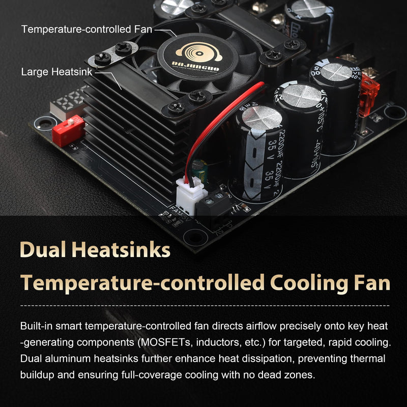 900W High Power DC Boost Converter 8-32V to 55V Adjustable Step-Up Voltage Regulator Module for Audio Amplifier DIY Speaker System