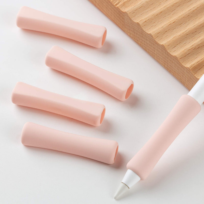 3 Pack Pink iPencil Grips Case Cover Ergonomic Silicone Sleeve Holder Compatible with Apple Pencil 2nd Generation, iPad Pro 11 12.9 inch 2018 Pink*3