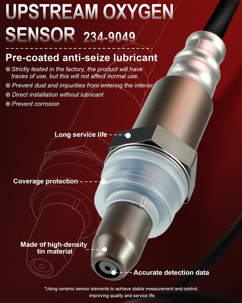 O2 Oxygen Sensor Upstream & Downstream Compatible with 2004-2011 Toyota Camry 2.4L, 2006-2008 RAV4 2.4L 234-4622 & 234-9049 Oxygen Sensors