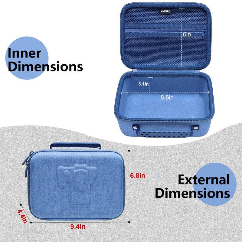 Small Camera Case Bag for Canon EOS Rebel T7/R50//R100 DSLR Camera Blue | Hard Carrying Travel Case for Canon EOS Rebel T7/R50//R100/R6 Mark II/R8/R6 Mark III/R50 V/T6/R10/R5 Mark II DSLR SLR Camera Small