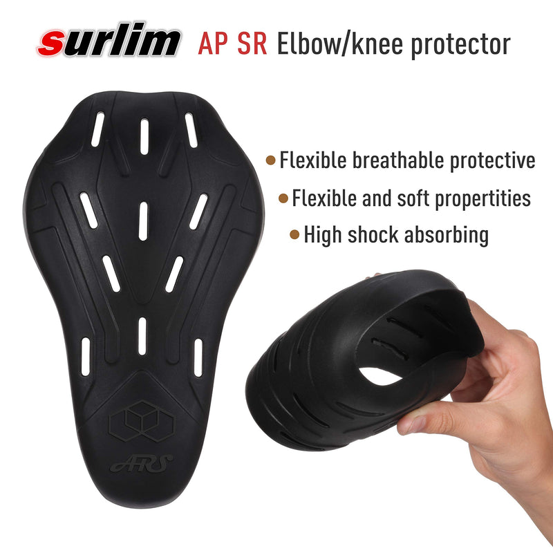 SR Elbow Knee Protector CE Armor Inserts Knee Elbow Pads Motorcycle [Pair] Elbow-Knee
