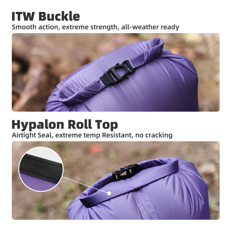 Thous Winds Waterproof Dry Bag, Lightweight Dry Sack for Hiking, Camping, Boating, Backpacking, Kayaking, 36L COCO White